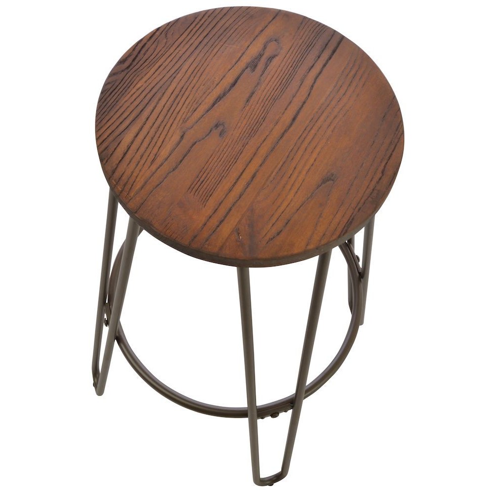 Hairpin Bar Stools Smithers Industrial Furniture £100.00 Kitchen Diner Elm Steel product_features