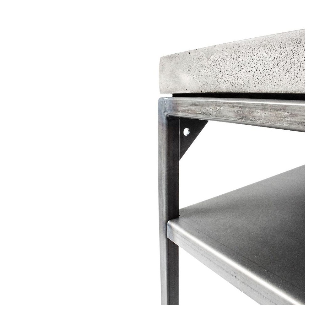 Concrete Console Table Smithers Industrial Furniture £1,019.00 Hallway Steel product_features