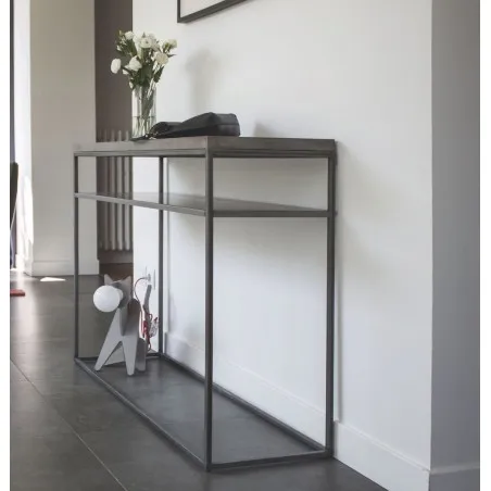 Concrete Console Table Smithers Industrial Furniture £1,019.00 Hallway Steel product_features