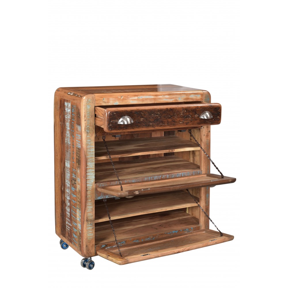 Reclaimed Wooden Shoe Cabinet Smithers Storage £1,146.00 All Rooms Reclaimed Boat Wood product_features