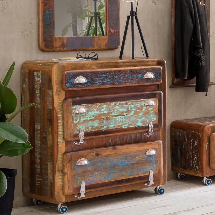 3 Door Reclaimed Wooden Shoe • UK, US & Canada