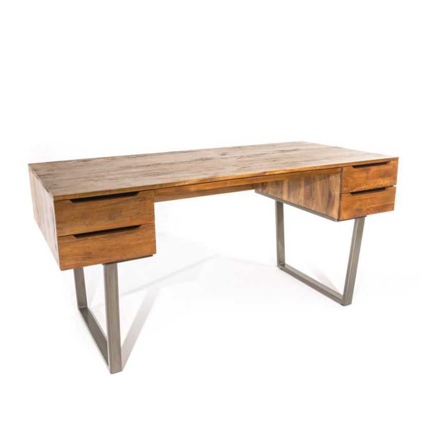 Office Desk Rustic Industrial, Rustic Wooden Desk Uk
