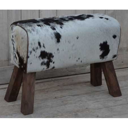 Cowhide And Leather Pommel Bench Vintage Furniture Smithers of Stamford £225.00 Store UK, US, EU, AE,BE,CA,DK,FR,DE,IE,IT,MT,...