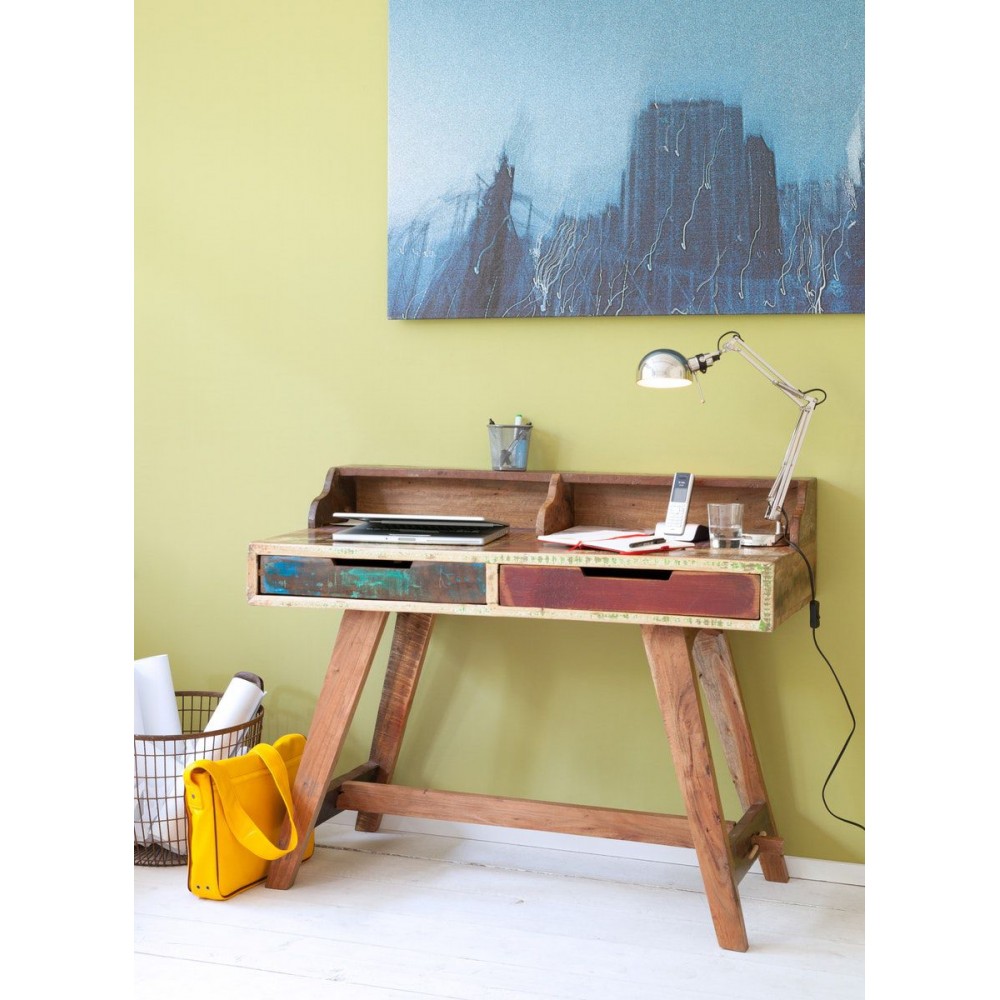Reclaimed Wood Office Study Desk Smithers Office £572.00 Office Reclaimed Boat Wood product_features
