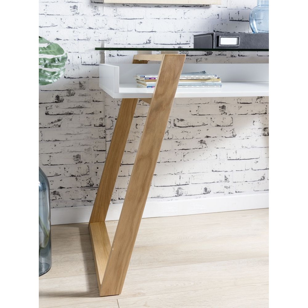Ancillotti Glass Office Desk Smithers Designer Furniture £778.00 Office Oak Veneer product_features