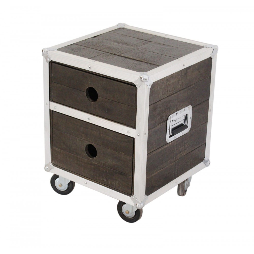 Roadie Side Cabinet Smithers Designer Furniture £2,450.00 Bedroom Mango Wood Aluminium product_features