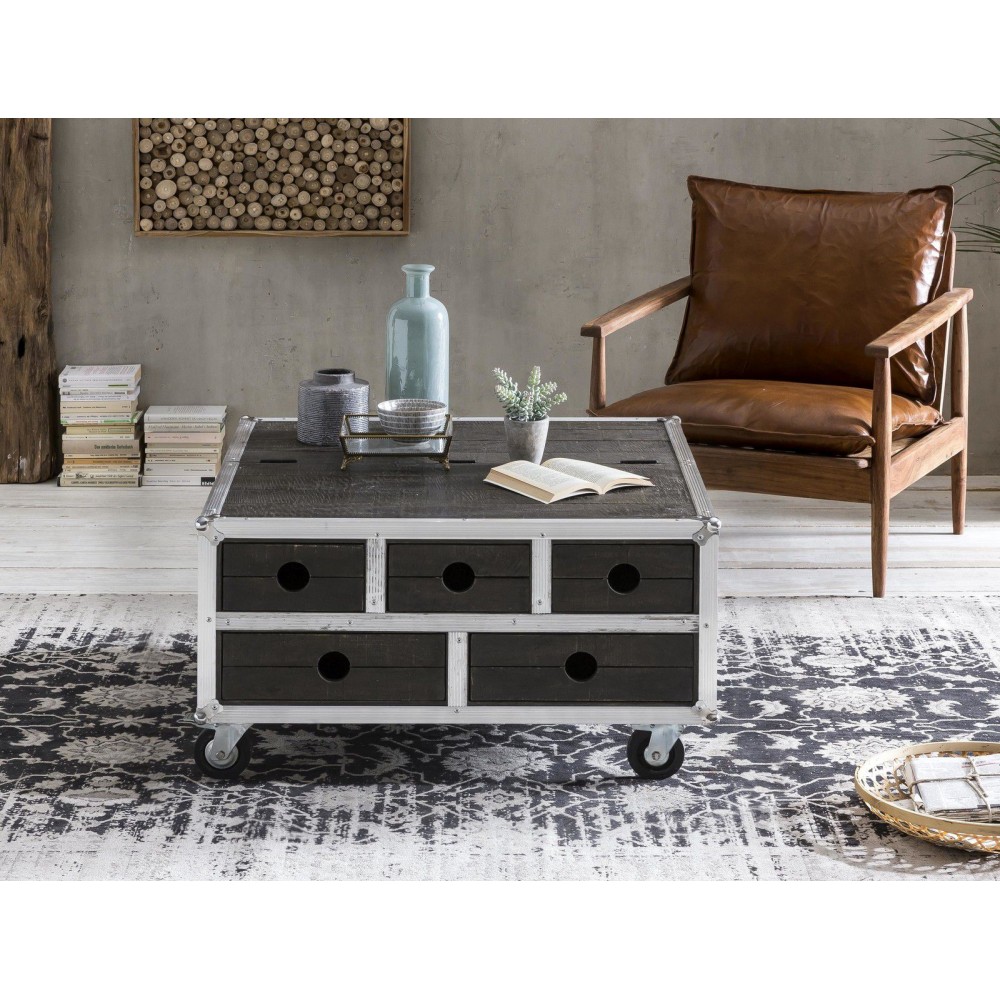 Roadie Coffee Table Trunk Smithers Designer Furniture £3,800.00 Living Room Mango Wood Aluminium product_features