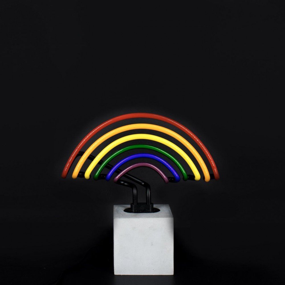 Rainbow Neon Light – Luxury Glass Wall Sign for Kids’ Room, Nursery Decor Smithers Your Custom Neon Sign & Neon Signs | Handm...