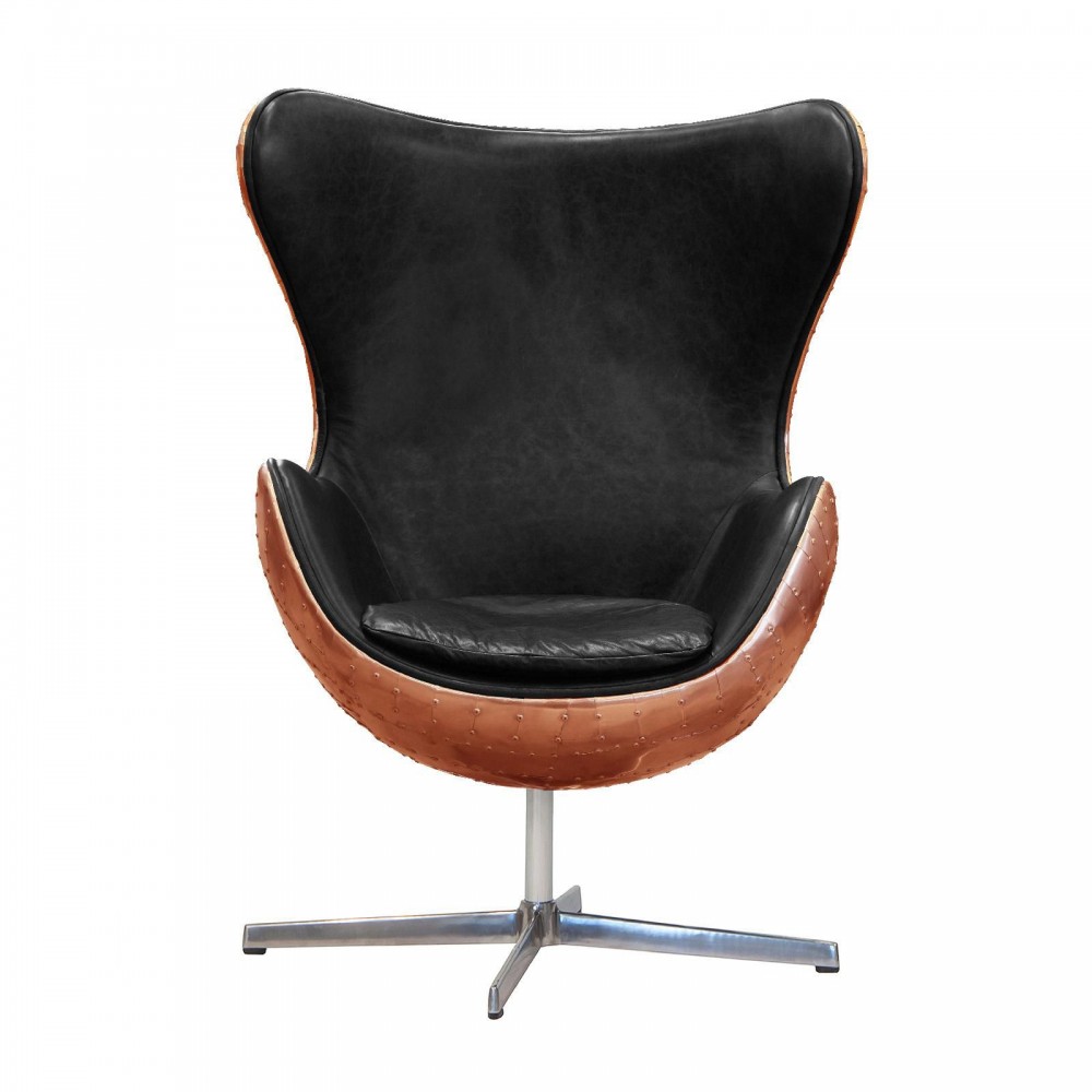 Spitfire Retro Copper Egg Chair – Aviator Office Style Designer Furniture £1,000.00