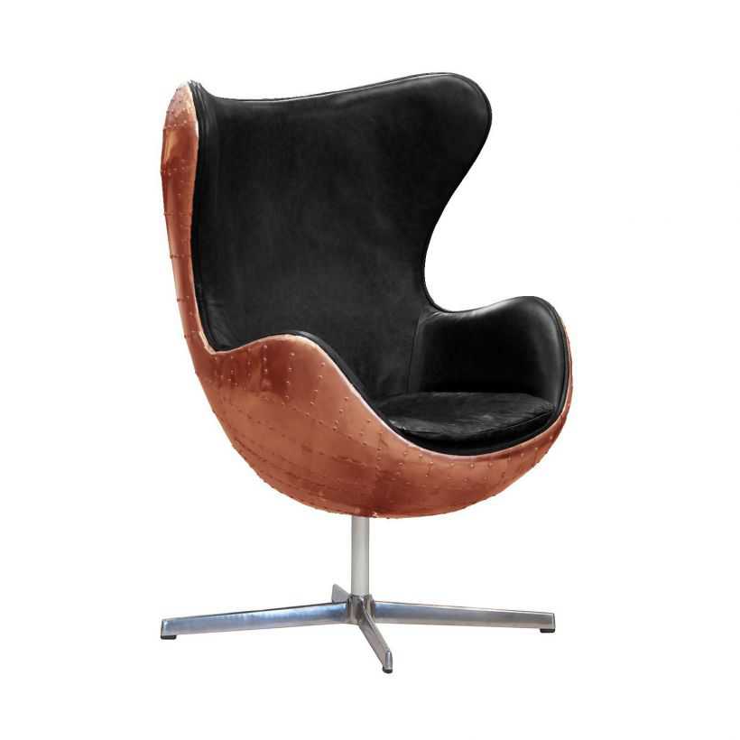 Copper Egg Chair Office Accent Carlton, Leather Egg Chair Uk