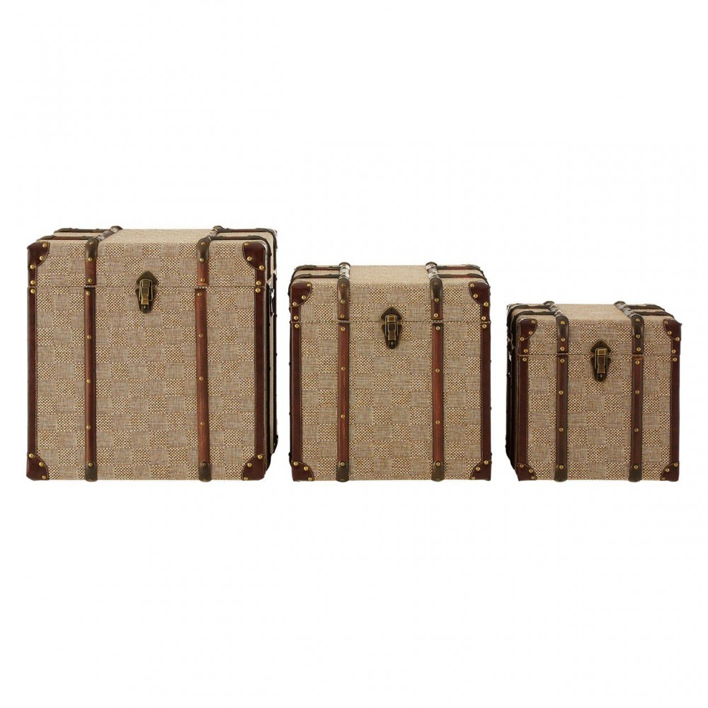 Steamer Check Brown Trunks Smithers Designer Furniture £390.00 Bedroom MDF product_features