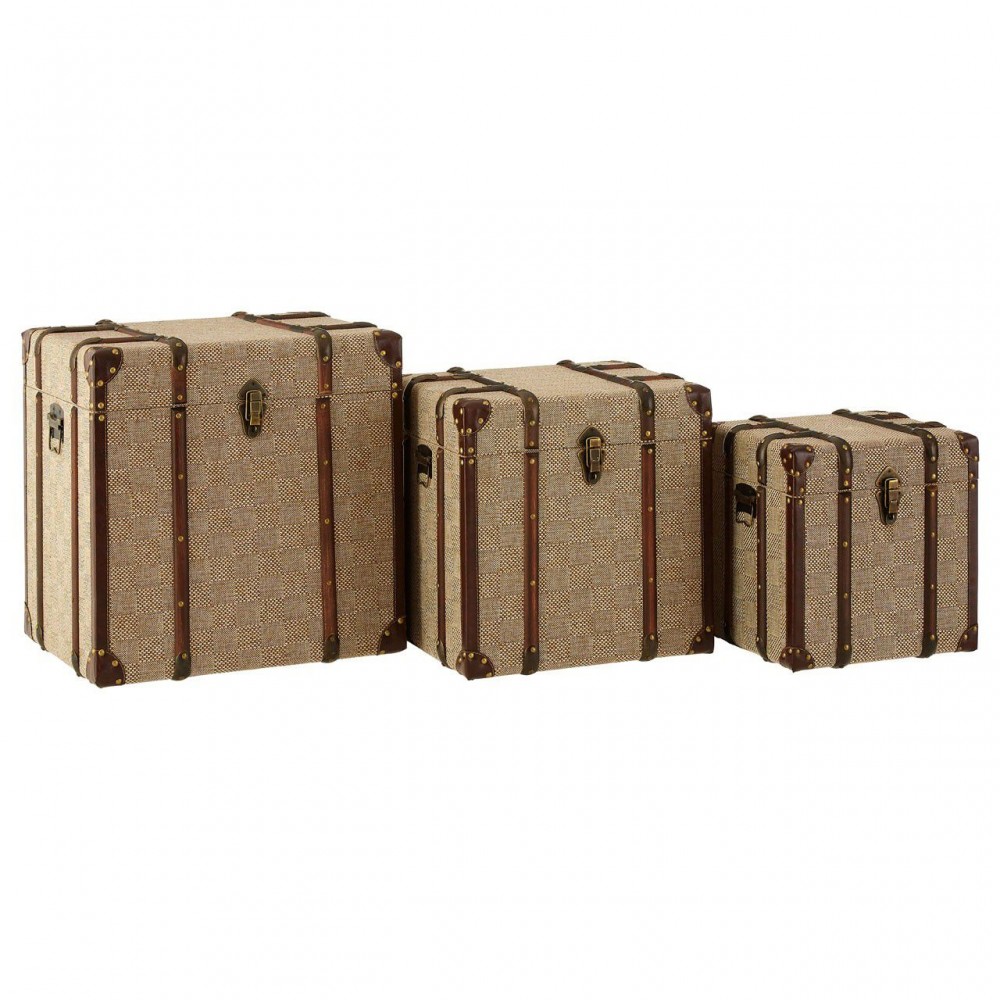 Steamer Check Brown Trunks Smithers Designer Furniture £390.00 Bedroom MDF product_features