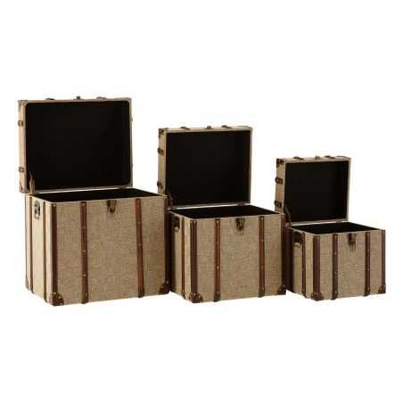 Steamer Check Brown Trunks Designer Furniture Smithers of Stamford £425.00 Store UK, US, EU, AE,BE,CA,DK,FR,DE,IE,IT,MT,NL,NO...
