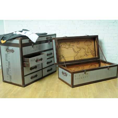 Vintage Time Traveller Trunk Set Trunk Chests Smithers of Stamford £1,688.00 Store UK, US, EU, AE,BE,CA,DK,FR,DE,IE,IT,MT,NL,...