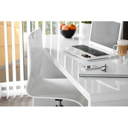 White Home Office Desk Designer Furniture Smithers of Stamford £573.75 Store UK, US, EU, AE,BE,CA,DK,FR,DE,IE,IT,MT,NL,NO,ES,SE