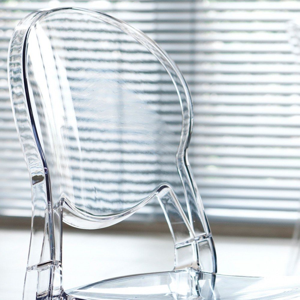 Outdoor Ghost Crystal Dining Chair Smithers Retro Furniture £225.00 Dining Room product_features