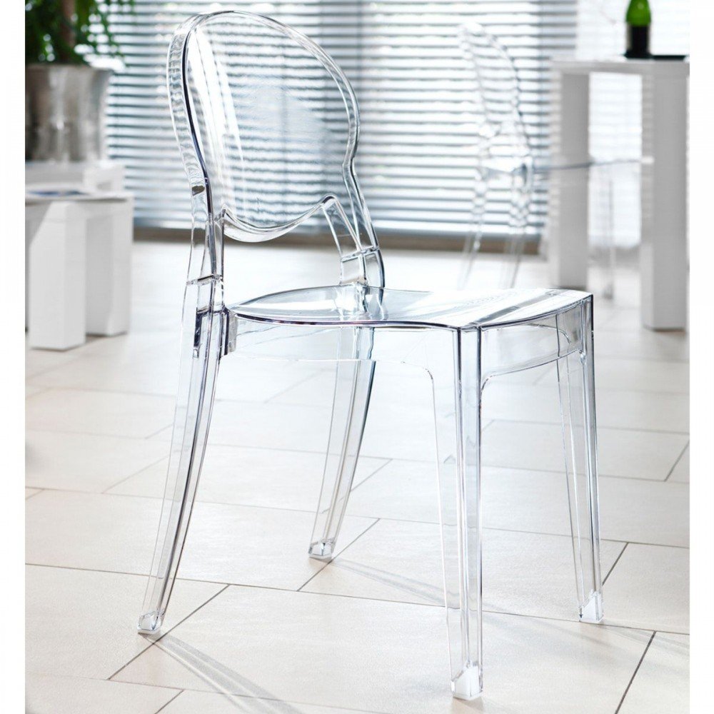 Outdoor Ghost Crystal Dining Chair Smithers Retro Furniture £225.00 Dining Room product_features