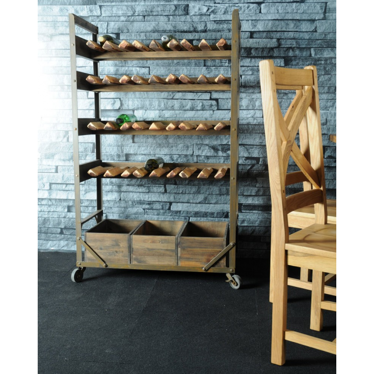 Rustic Wine racks from the quirky Smithers of Stamford Brand