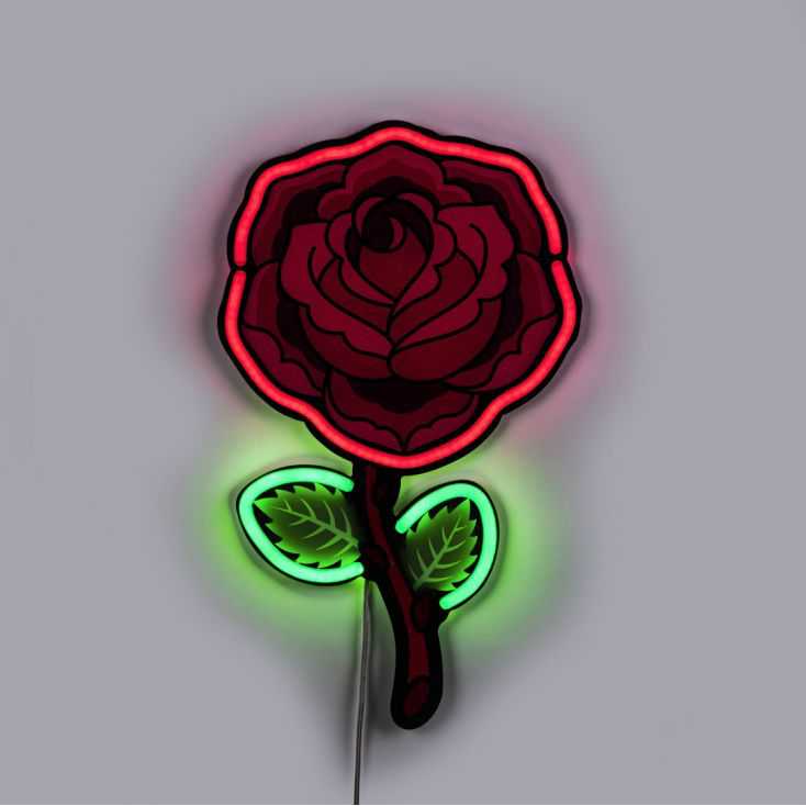 Rose Flower Neon Light Neon Signs Seletti £285.00 Store UK, US, EU, AE,BE,CA,DK,FR,DE,IE,IT,MT,NL,NO,ES,SERose Flower Neon Li...