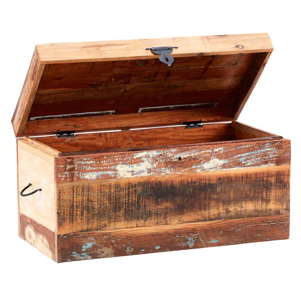 Coastal Trunk Coffee Table Smithers Reclaimed Wood Furniture £390.00 Living Room Steel product_features