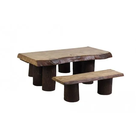 Rustic Garden Table & Bench Set Smithers Garden £1,518.00 product_features
