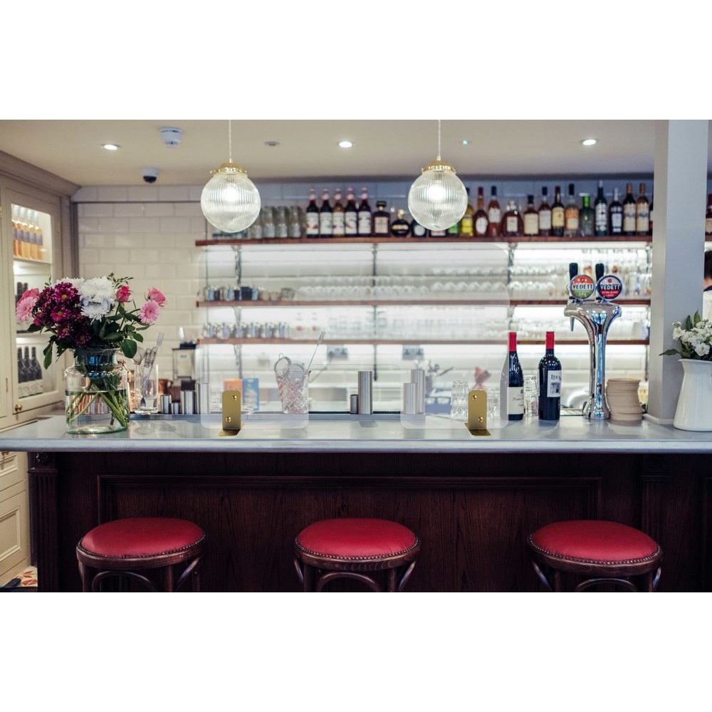 Counter Sneeze Guard Screen Smithers Industrial Furniture £115.00 Spun Brass product_features