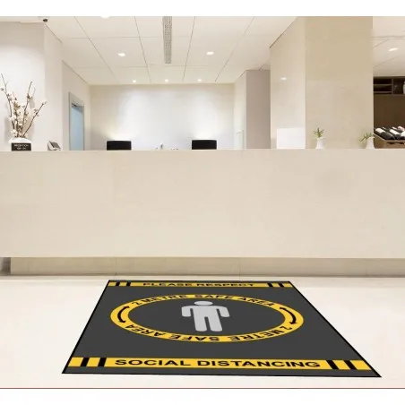 Social Distancing Floor Mats Smithers Archives £316.00 All Rooms product_features