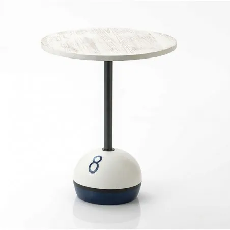 8 Ball Side Table Smithers Retro Furniture £193.00 All Rooms Fir Wood Aluminium product_features