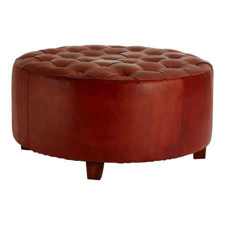 XL Round Leather Seating Stool Footstools Smithers of Stamford £950.00 Store UK, US, EU, AE,BE,CA,DK,FR,DE,IE,IT,MT,NL,NO,ES,SE