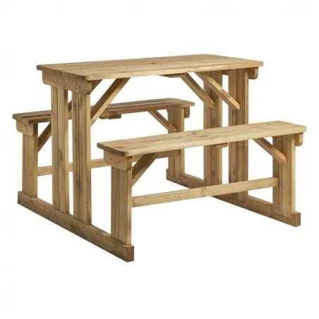 Walk In Outdoor Garden Table & Benches Set Garden £612.67 Pine Wood product_features