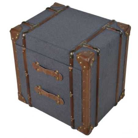 Grey Steamer Trunk Table Bedroom Smithers of Stamford £359.00 Store UK, US, EU, AE,BE,CA,DK,FR,DE,IE,IT,MT,NL,NO,ES,SE