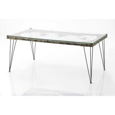 ATLAS World Map Coffee Table Industrial Furniture Smithers of Stamford £425.00 Store UK, US, EU, AE,BE,CA,DK,FR,DE,IE,IT,MT,N...