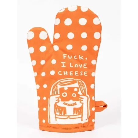 F_CK I love Cheese Oven Mitt Blue Q Dining Room £13.00      product_features