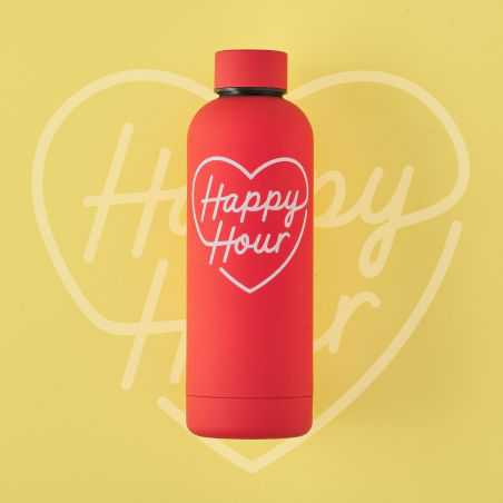 Red Happy Hour Water Bottle Personal Accessories  £20.00 Store UK, US, EU, AE,BE,CA,DK,FR,DE,IE,IT,MT,NL,NO,ES,SERed Happy Ho...