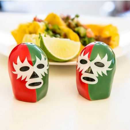 DOS Luchadores Salt & Pepper Pots Retro Gifts £13.00 Store UK, US, EU, AE,BE,CA,DK,FR,DE,IE,IT,MT,NL,NO,ES,SE