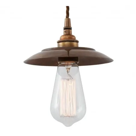 Bugsy Antiqued Pendant Light Smithers Lighting £115.00 All Rooms Spun Brass product_features