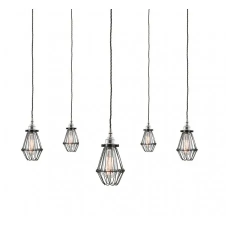 Caged Ceiling Pendant Cluster Light Smithers Lighting &pound;550.00 Spun Brass product_features