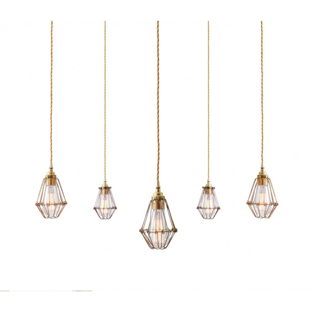 Caged Ceiling Pendant Cluster Light Lighting £550.00