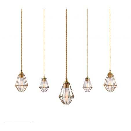 Caged Ceiling Pendant Cluster Light Lighting Smithers of Stamford £485.00 Store UK, US, EU, AE,BE,CA,DK,FR,DE,IE,IT,MT,NL,NO,...
