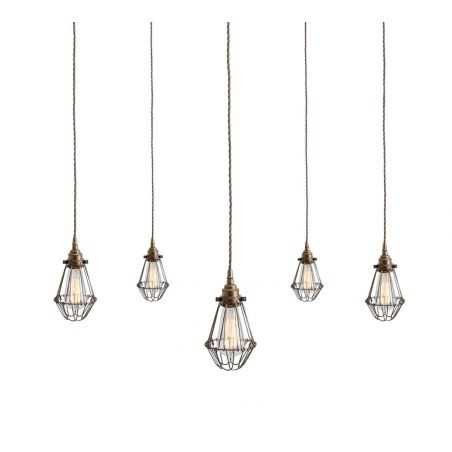 Caged Ceiling Pendant Cluster Light Lighting Smithers of Stamford £485.00 Store UK, US, EU, AE,BE,CA,DK,FR,DE,IE,IT,MT,NL,NO,...