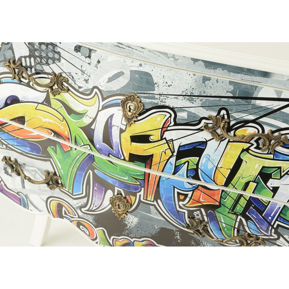 Street Art Chest Bombe Smithers Wooden Chest of Drawers £596.00 Hallway product_features