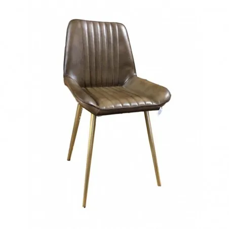 Brown Leather Dining Chairs Smithers Chairs £286.00 Kitchen Diner Steel product_features