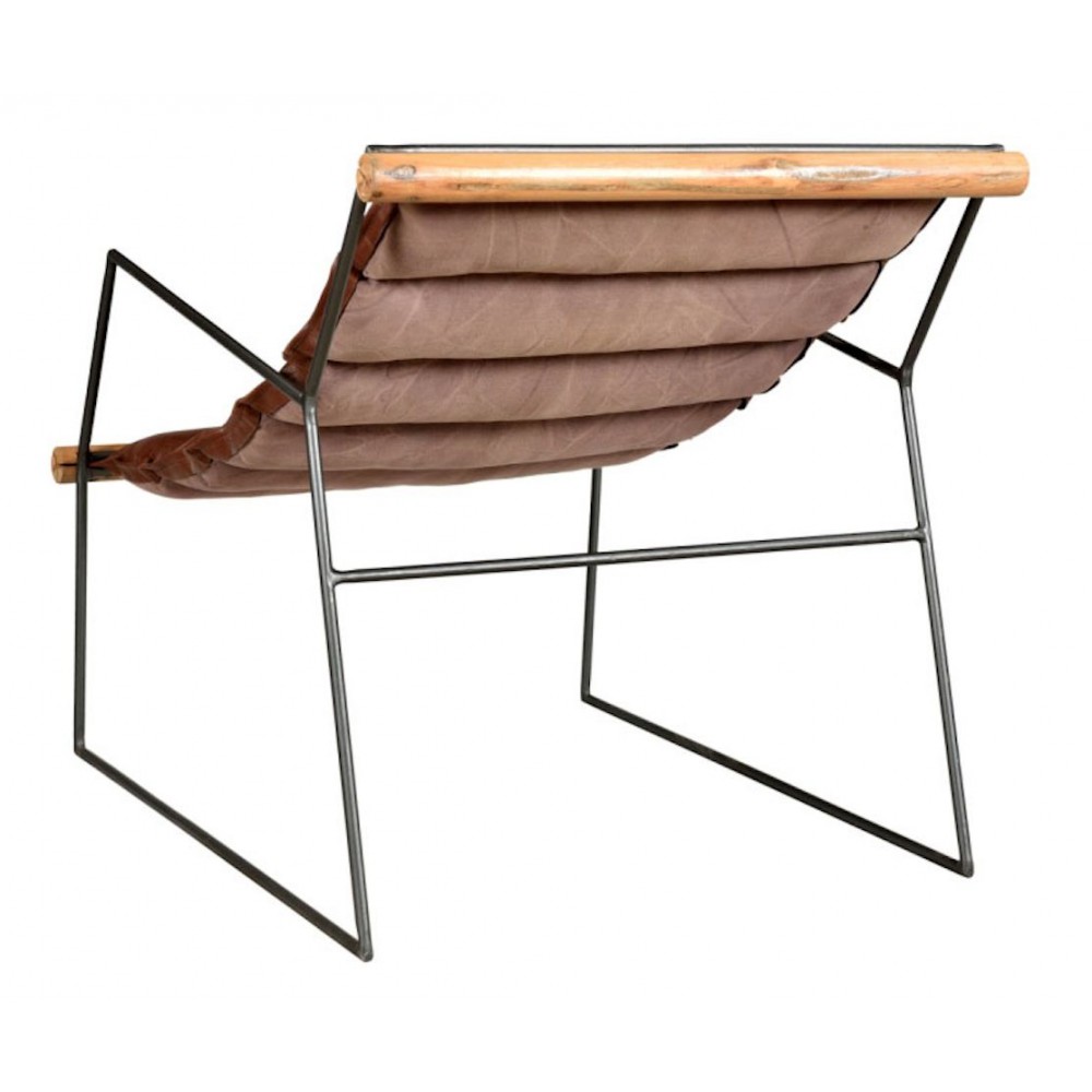 Minimalist Tan Leather Lazy Chair Smithers Designer Furniture £367.00 Bamboo Steel product_features