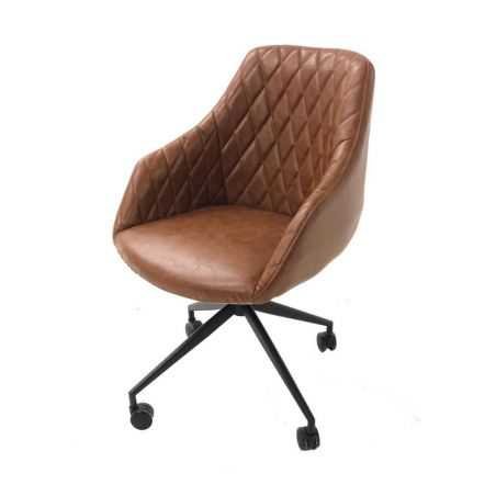 Hamilton Brown Leather Office Chair Vintage Furniture Smithers of Stamford £350.00 Store UK, US, EU, AE,BE,CA,DK,FR,DE,IE,IT,...