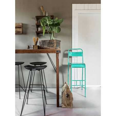 Loft Black Wood Bar Stools Industrial Furniture Smithers of Stamford £306.00 Store UK, US, EU, AE,BE,CA,DK,FR,DE,IE,IT,MT,NL,...