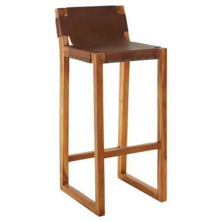 Leather Scandi Bar Stool Designer Furniture £328.00 Store UK, US, EU, AE,BE,CA,DK,FR,DE,IE,IT,MT,NL,NO,ES,SELeather Scandi B...