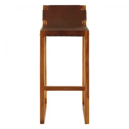 Leather Scandi Bar Stools Designer Furniture £301.00 Teak Wood product_features