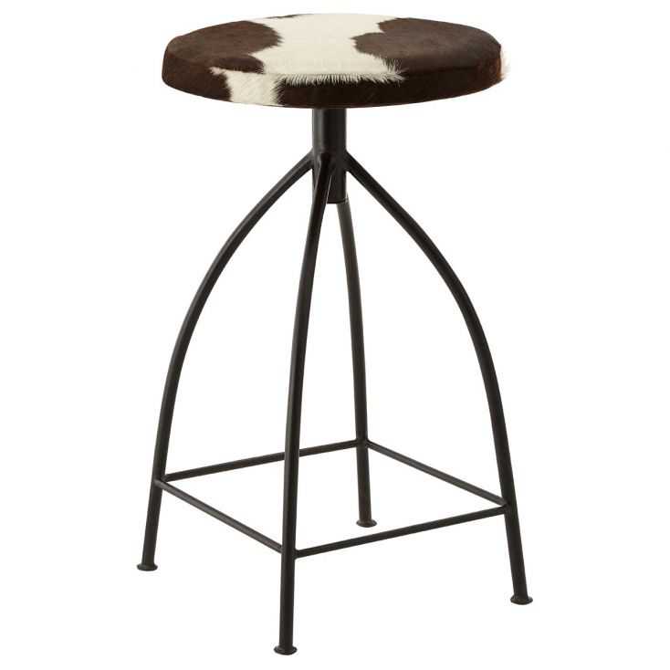 Counter Height 65 Cm Bar Stools, Cowhide Counter Height Bar Stools