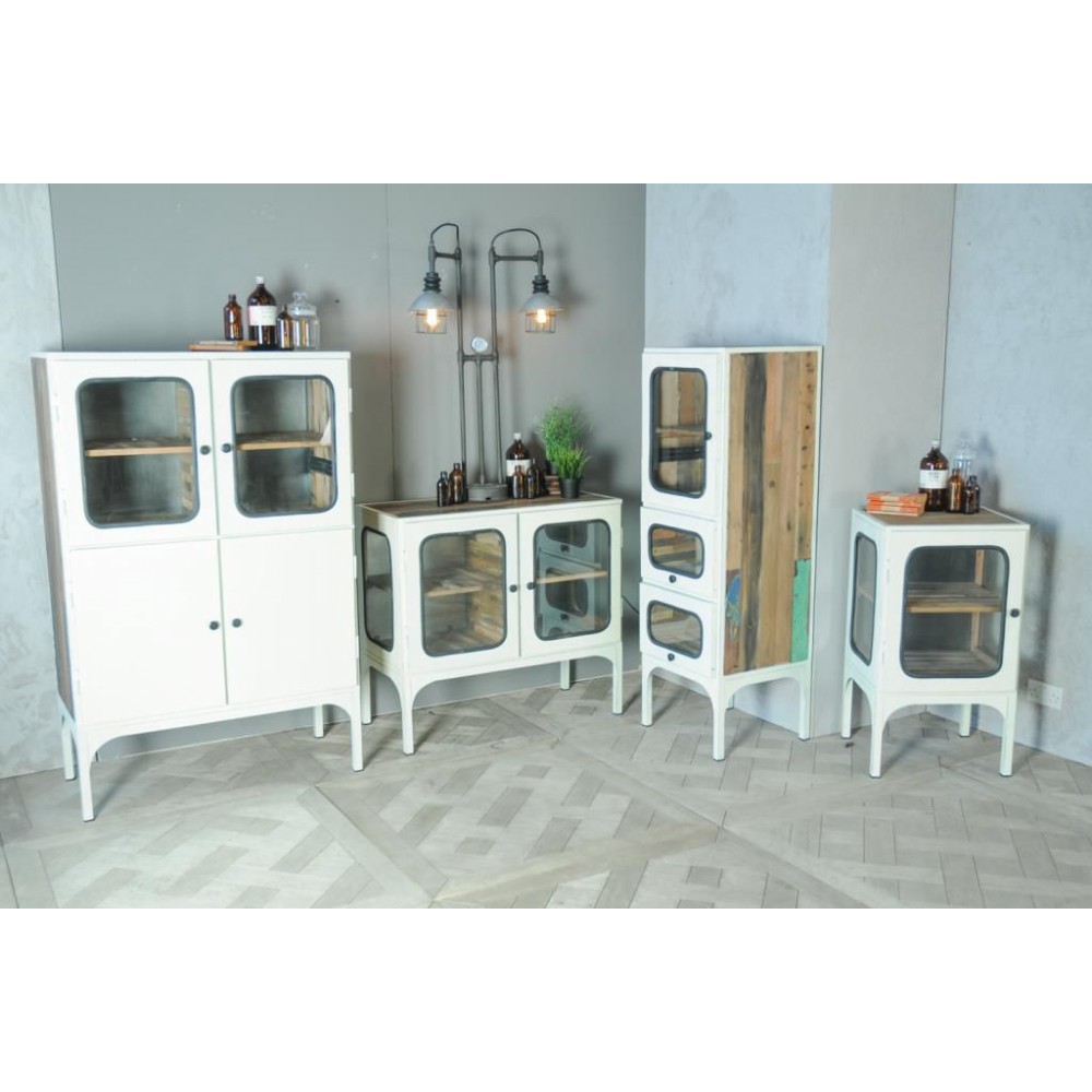 Knickerbocker Medical Cabinet Smithers Industrial Furniture £1,541.00 All Rooms Reclaimed Boat Wood Reclaimed Steel product_f...