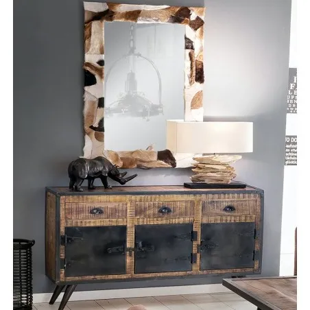 Industrial IRON Sideboard Smithers Cabinets & Sideboards £2,011.00 Dining Room Mango Wood product_features